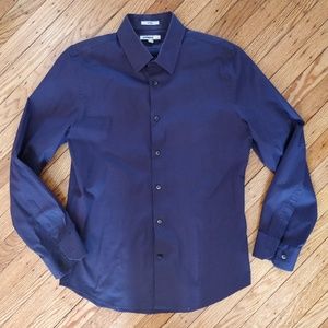 Express Deep Purple Dress Shirt